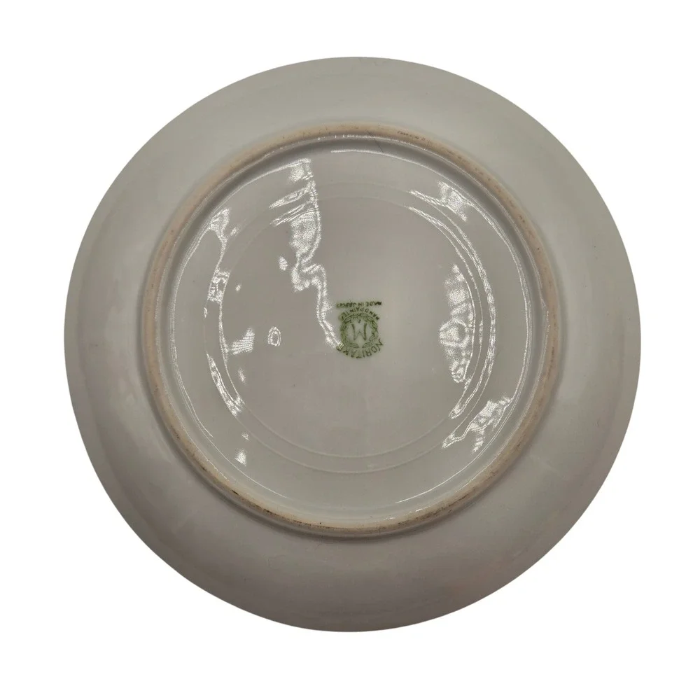 Vintage Noritake Hand Painted Lusterware Cottage Landscape Plates Set of 6 Japan